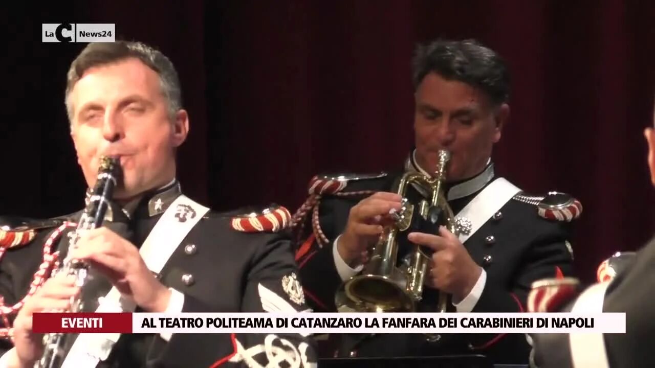 Al teatro Politeama di Catanzaro la fanfara dei carabinieri di Napoli