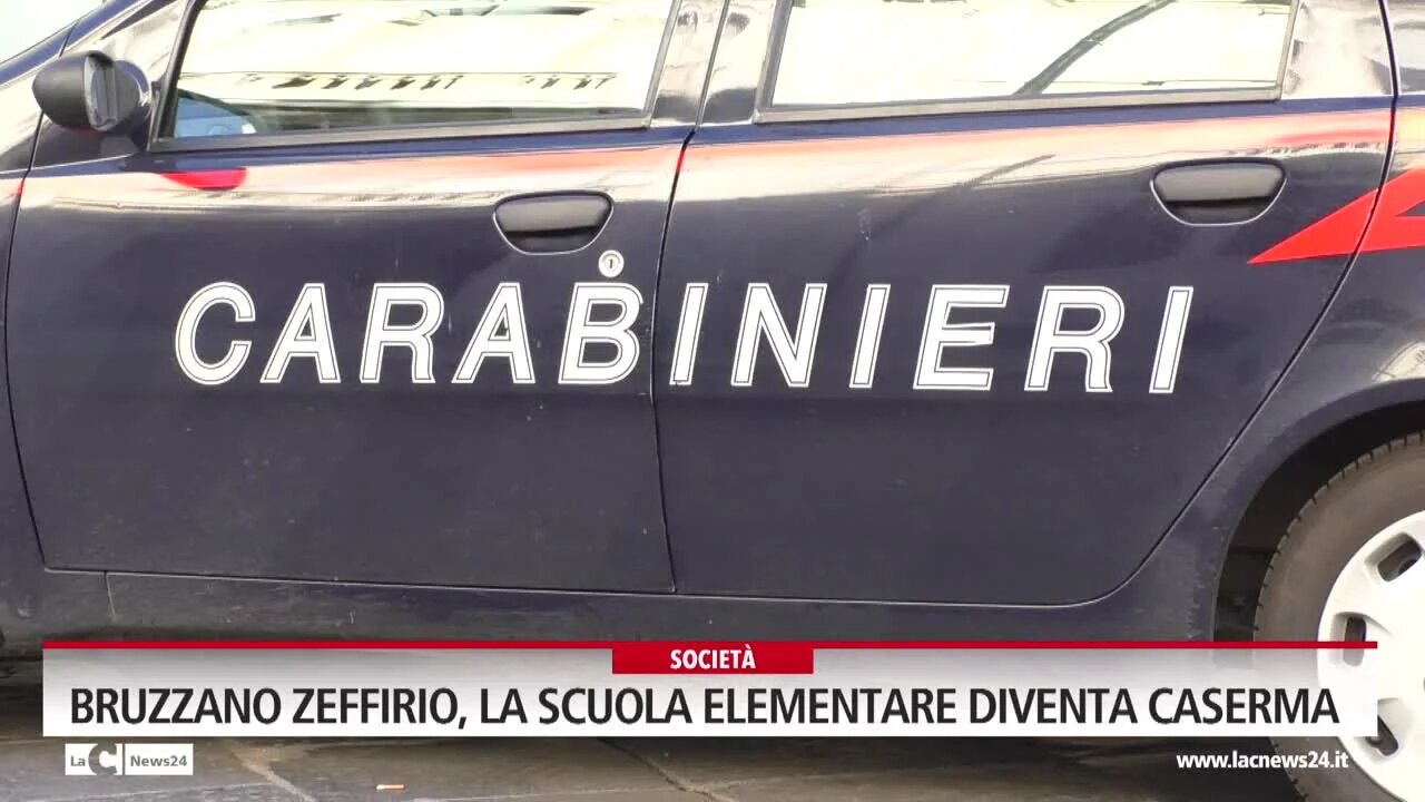 Bruzzano Zeffirio, la scuola elementare diventa caserma