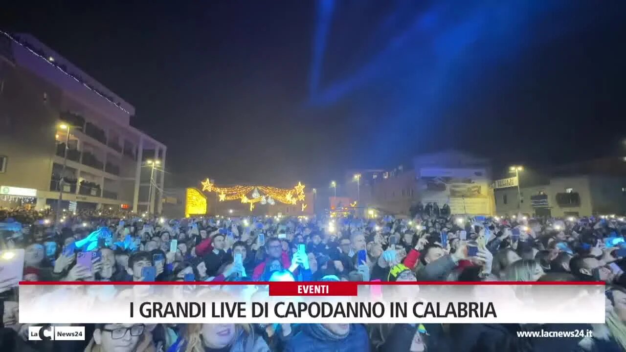 I grandi live di Capodanno in Calabria