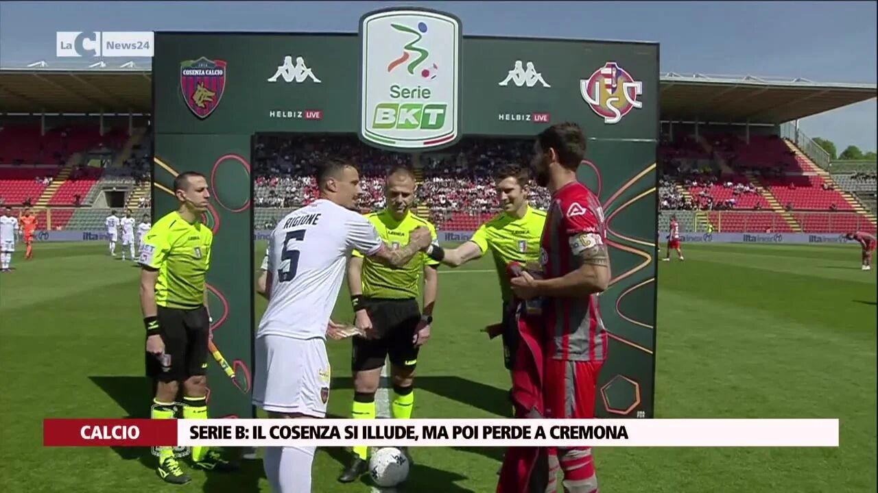 Serie B: il Cosenza si illude, ma poi perde a Cremona