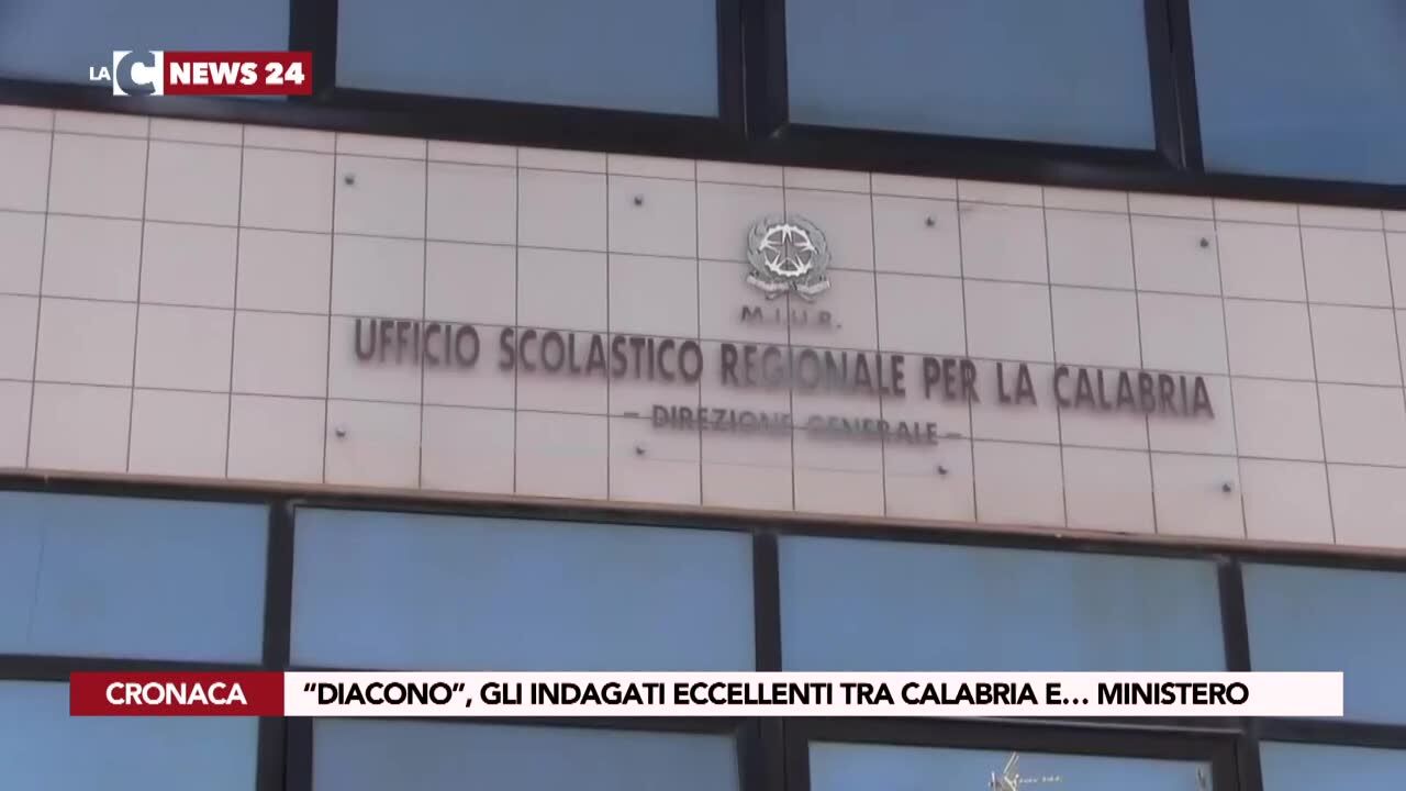 Inchiesta Diacono, indagati eccellenti tra Calabria e Ministero