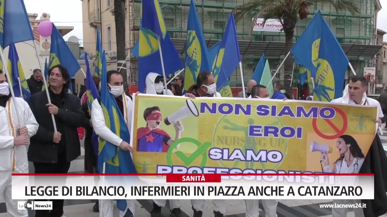 Legge di Bilancio, infermieri in piazza anche a Catanzaro