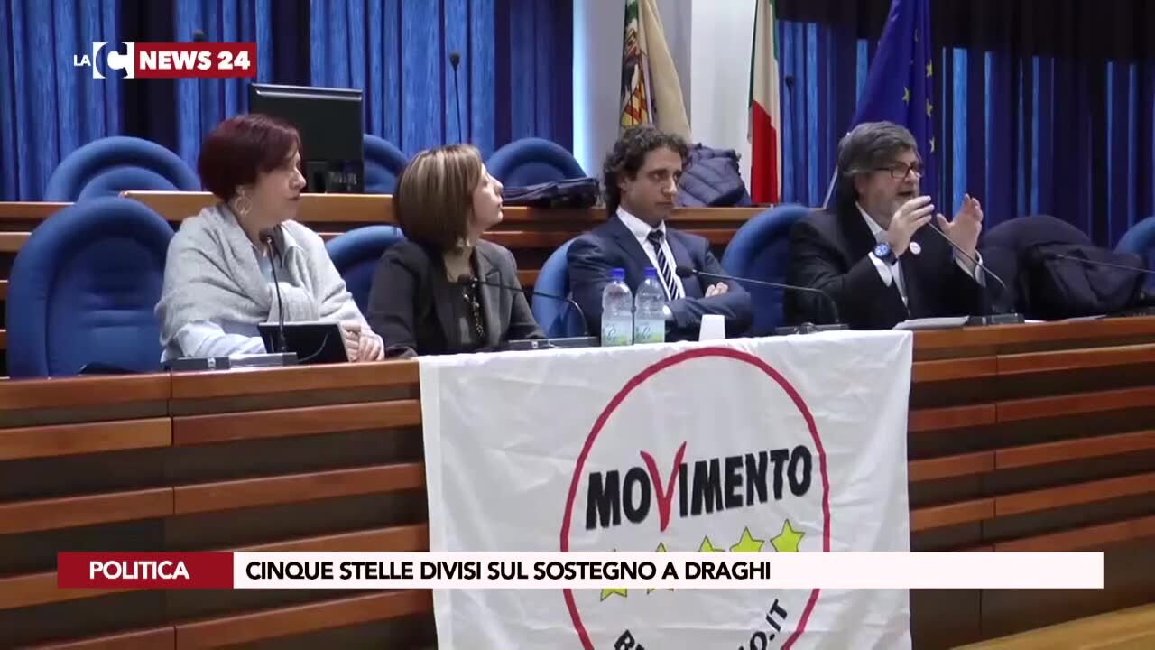 Cinque Stelle divisi sul sostegno a Draghi
