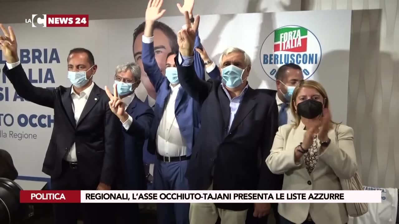 Regionali, l’asse Occhiuto-Tajani presenta le liste azzurre