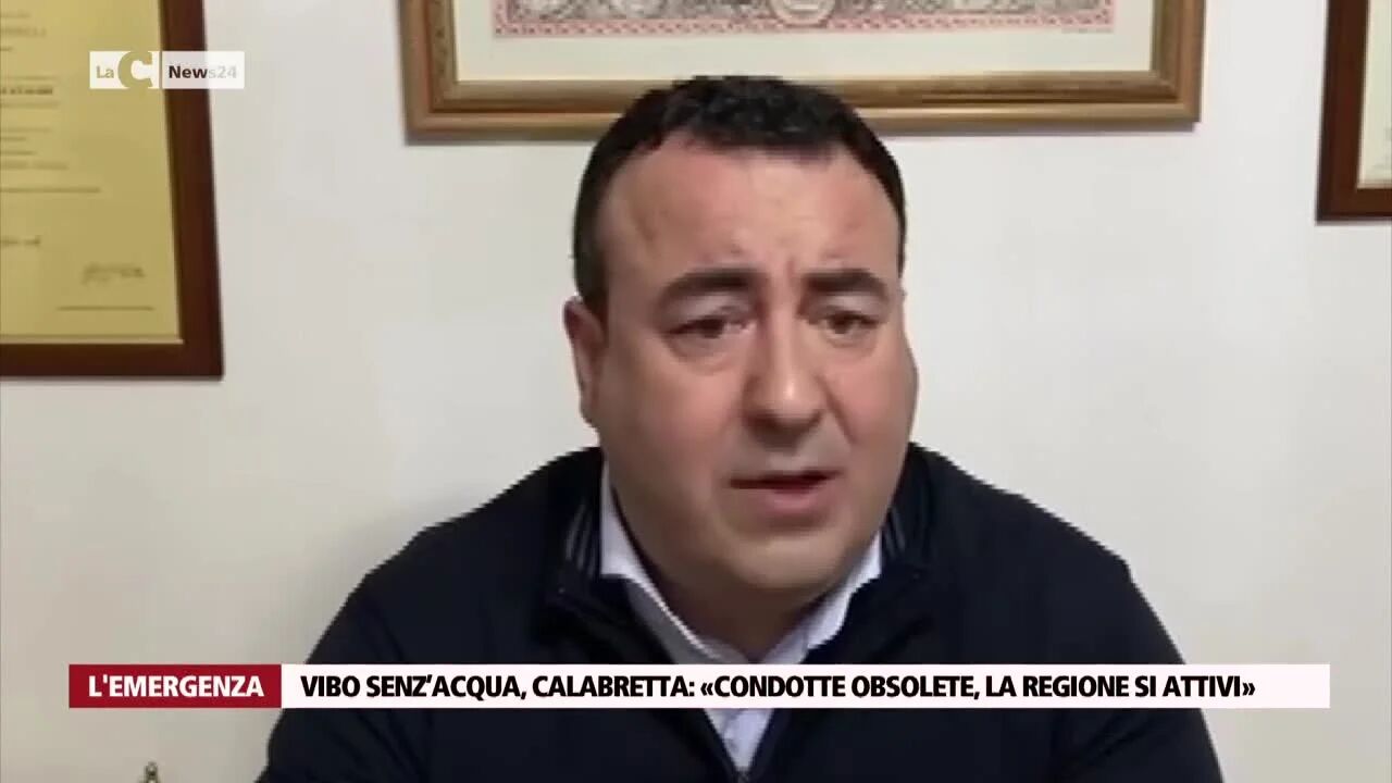 Vibo senz’acqua, Calabretta: «Condotte obsolete, la Regione si attivi»