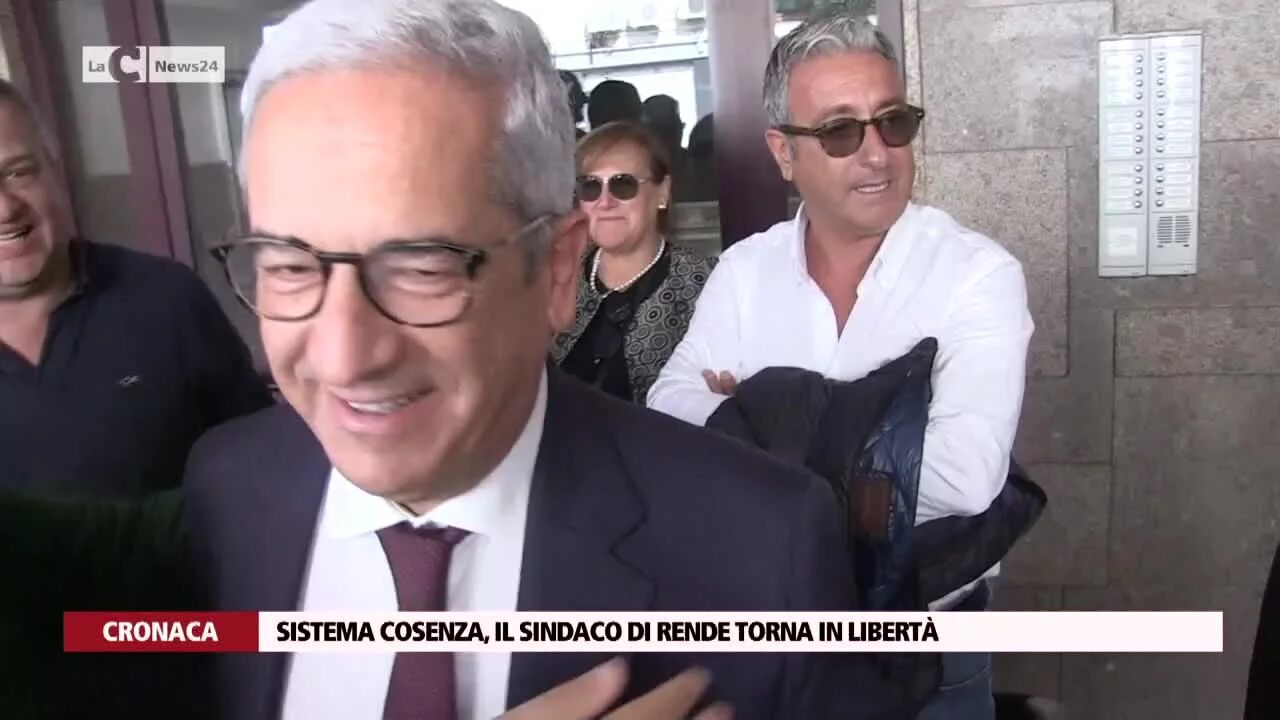 Sistema Cosenza, il sindaco di Rende torna in libertà