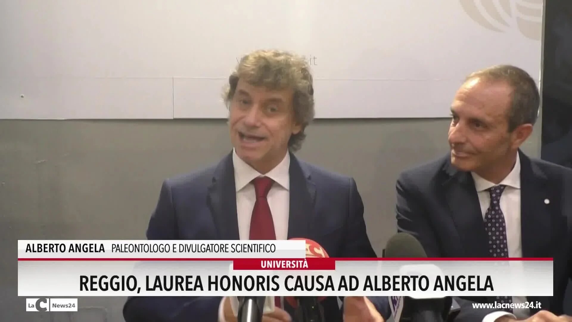 Reggio, laurea honoris causa ad Alberto Angela