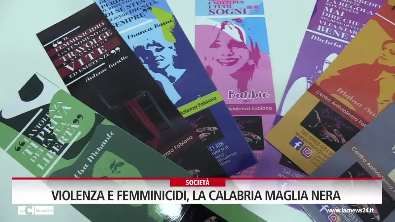 Violenza e femminicidi, la Calabria maglia nera