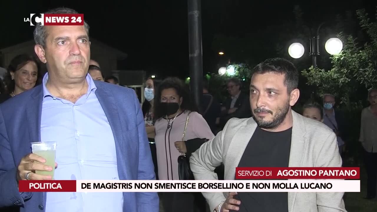 De Magistris non smentisce Borsellino e non molla Lucano