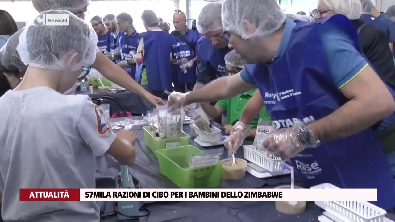 57mila razioni di cibo per i bambini dello Zimbabwe