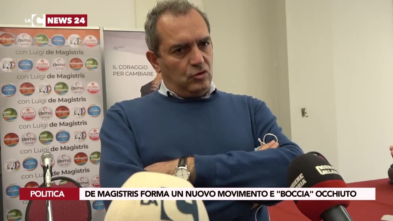 De Magistris forma un nuovo movimento e 'boccia' Occhiuto
