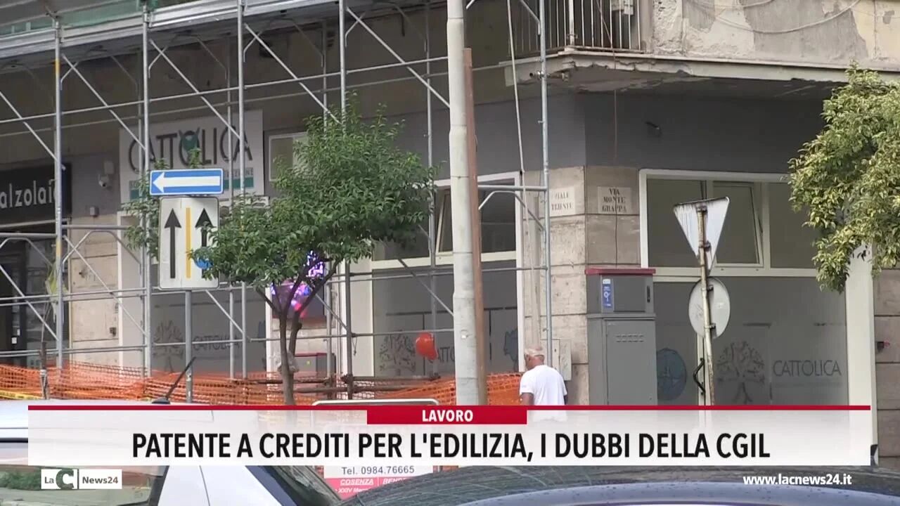 Patente a crediti per l'edilizia, i dubbi della Cgil