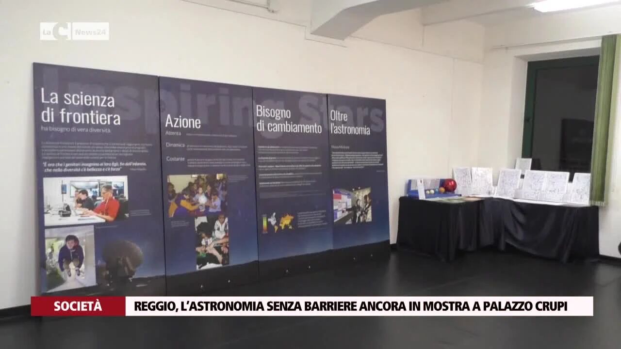 Reggio, l’astronomia senza barriere ancora in mostra a palazzo Crupi