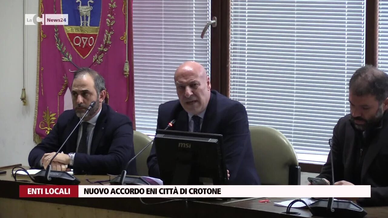 Nuovo accordo Eni città di Crotone