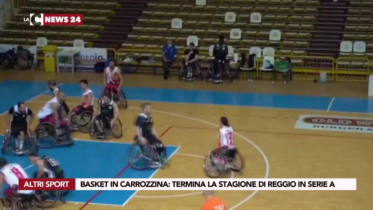 Basket in carrozzina termina la stagione di Reggio in Serie A