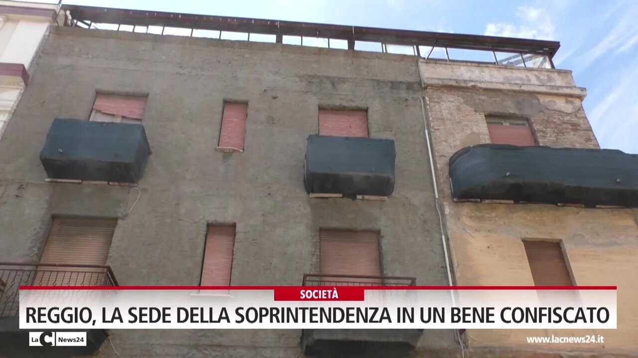 Reggio, la sede della soprintendenza in un bene confiscato