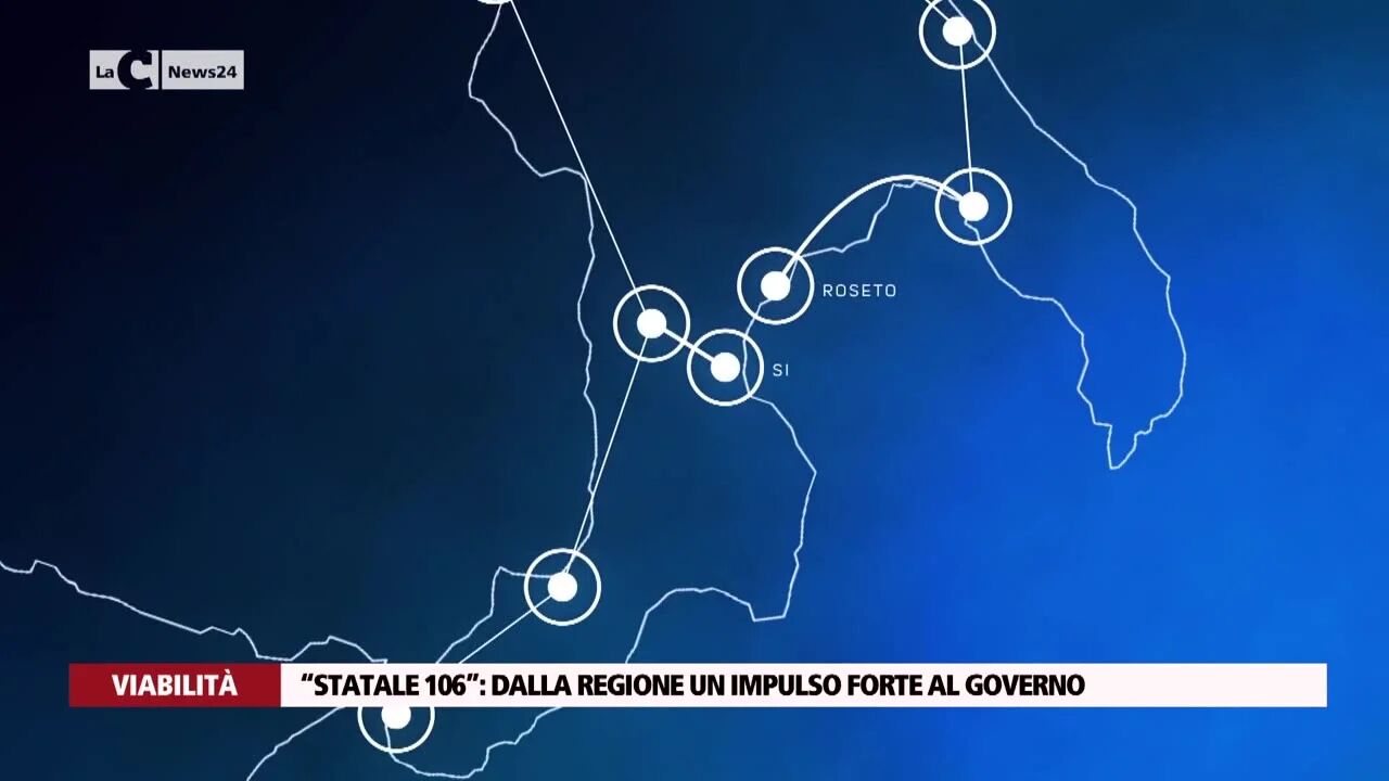 “Statale 106”: dalla Regione un impulso forte al Governo