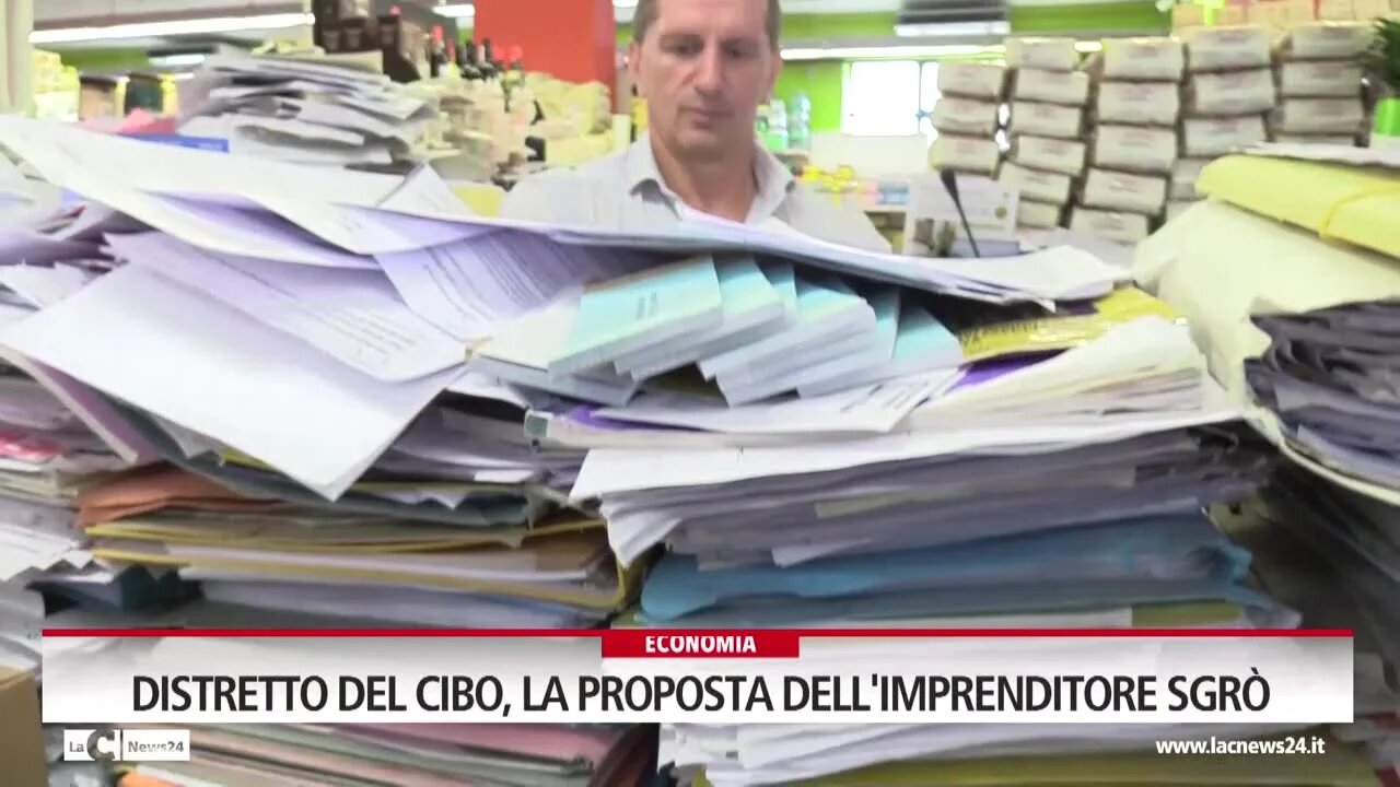 Distretto del cibo, la proposta dell'imprenditore Sgrò