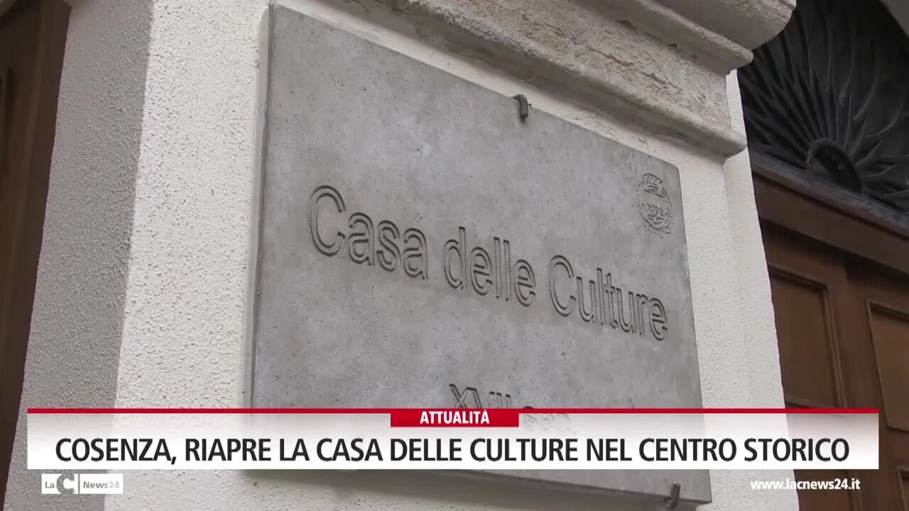 Cosenza, riapre la Casa delle culture nel centro storico