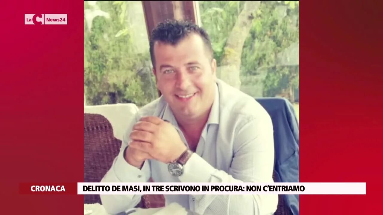 Delitto De Masi, in tre scrivono in procura: «Non c’entriamo»