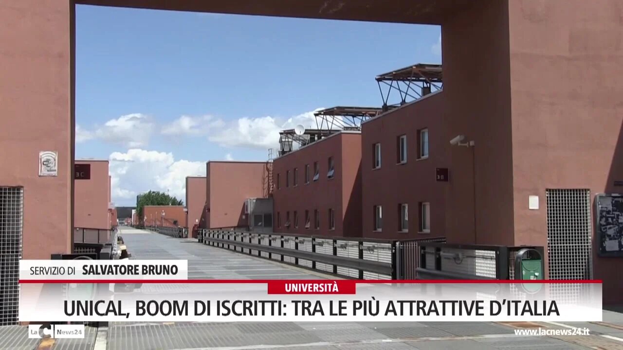 Unical, boom di iscritti tra le più attrattive d’Italia