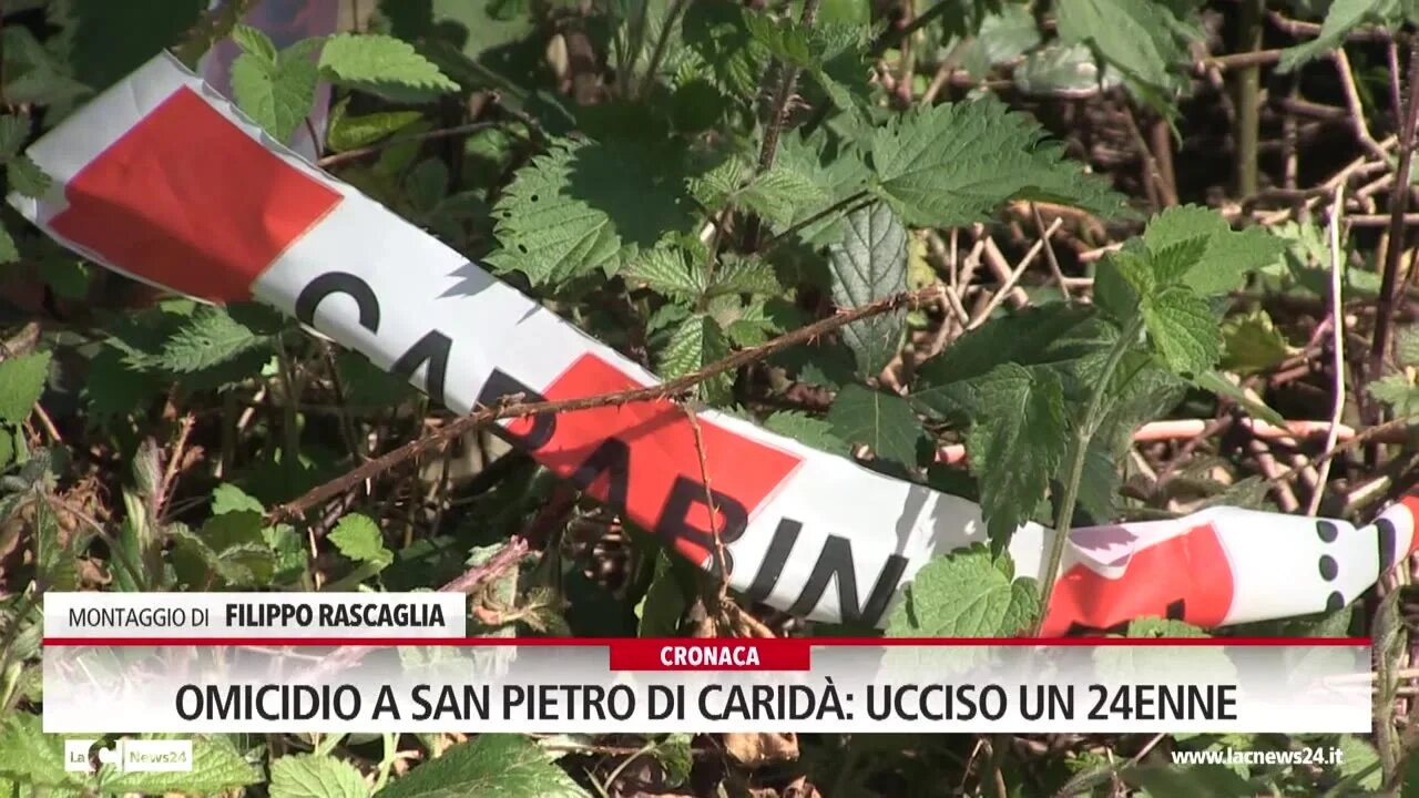 Omicidio a San Pietro di Caridà: ucciso un 24enne