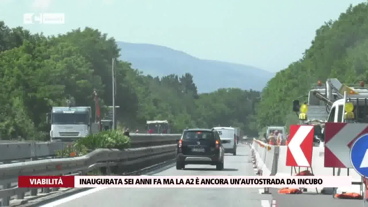 Inaugurata sei anni fa ma la A2 è ancora un’autostrada da incubo