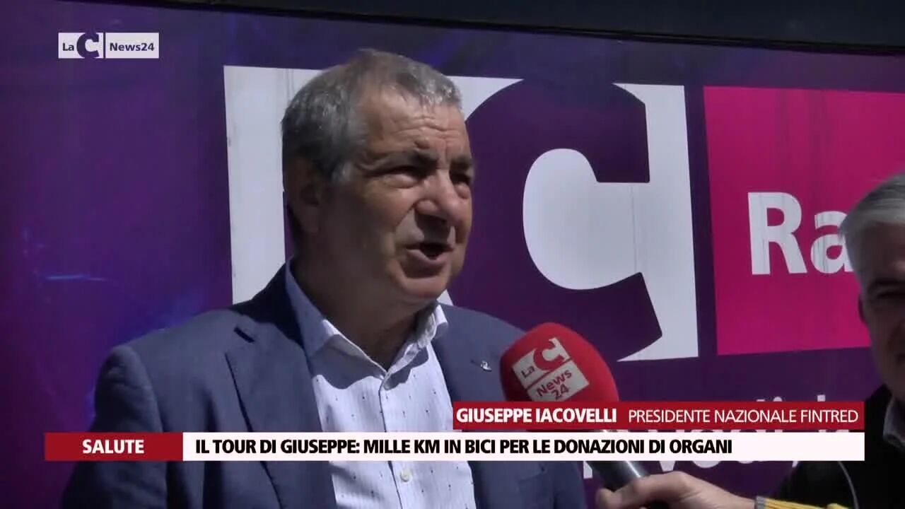 Il tour di Giuseppe, mille km in bici per le donazioni di organi