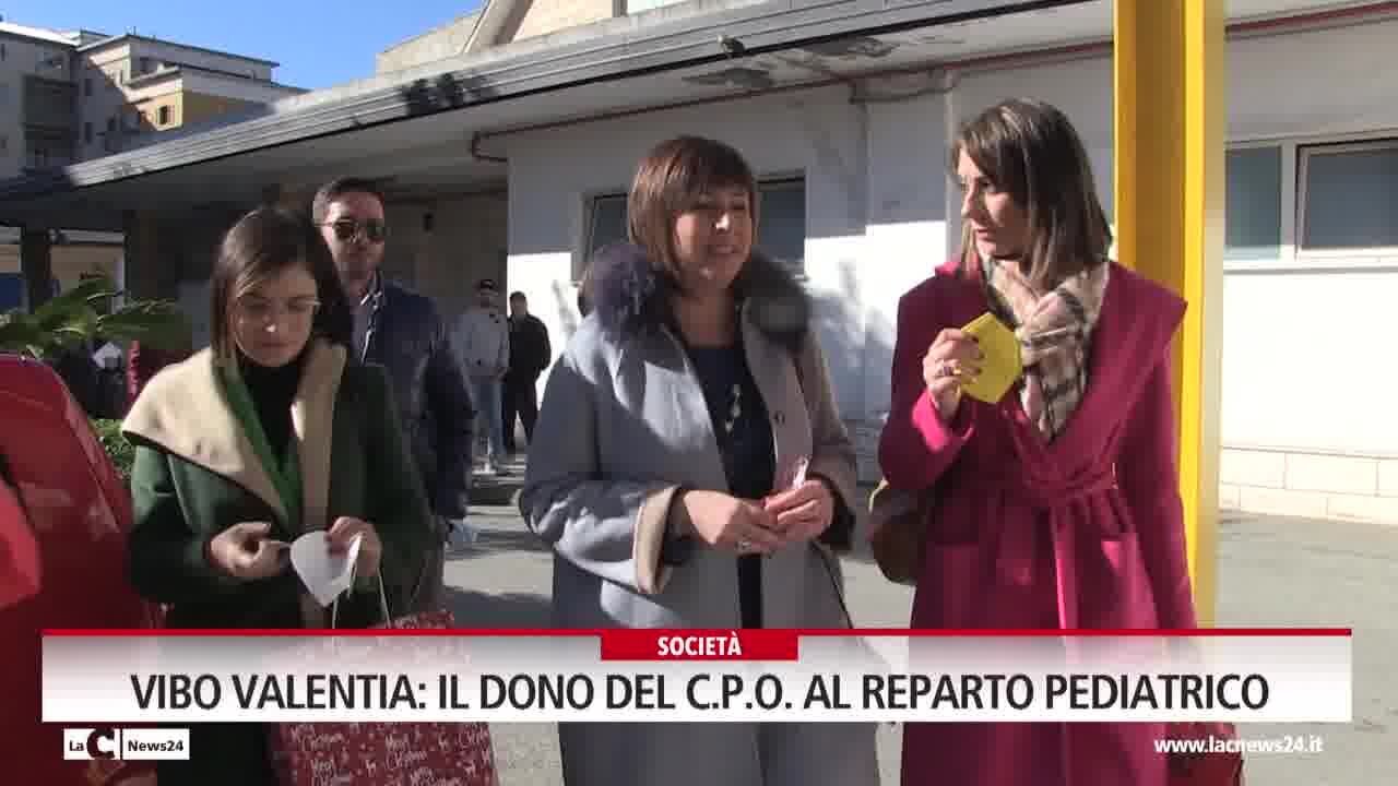 Vibo Valentia: il dono del C.P.O. al reparto pediatrico