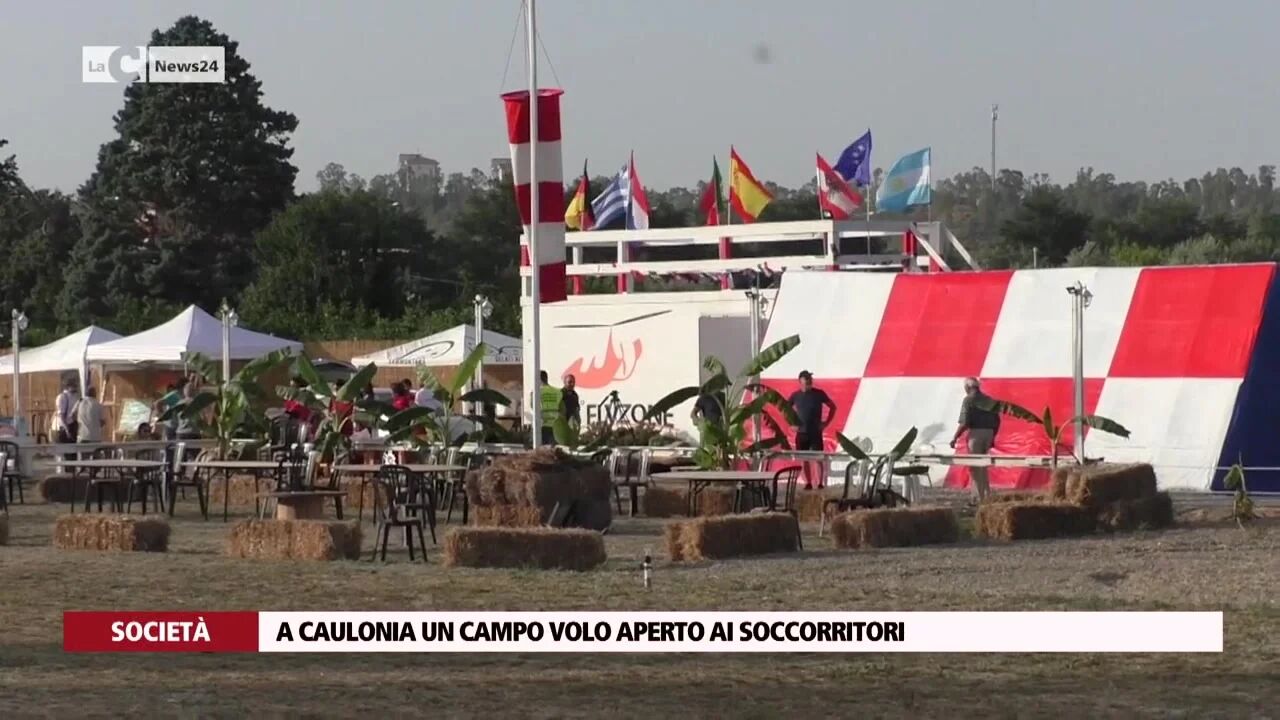 A Caulonia un campo volo aperto ai soccorritori