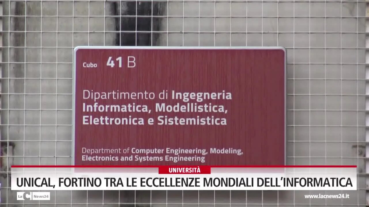 Unical, fortino tra le eccellenze mondiali dell’Informatica