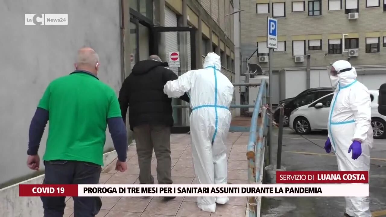 Proroga di tre mesi per i sanitari assunti durante la pandemia