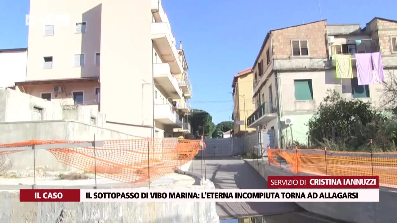 Il sottopasso di Vibo Marina: l'eterna incompiuta torna ad allagarsi