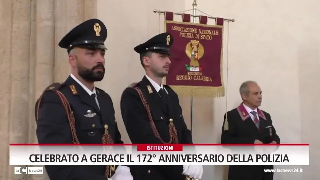 Celebrato a Gerace il 172° anniversario della Polizia