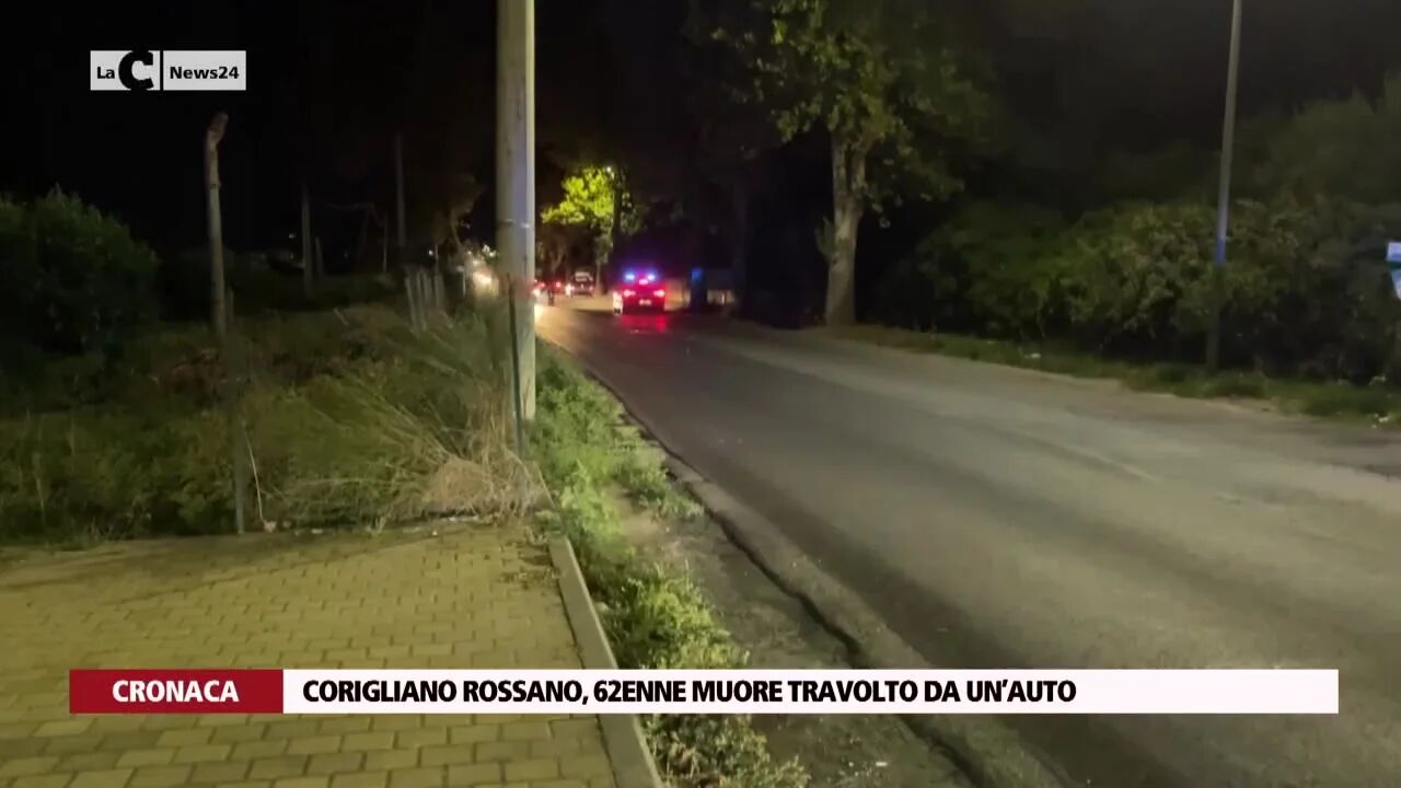Corigliano Rossano, 62enne muore travolto da un’auto