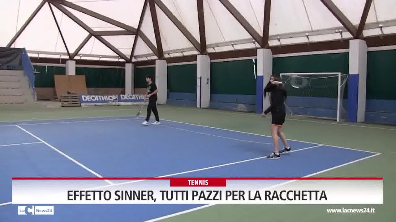 Effetto Sinner, anche in Calabria tutti pazzi per la racchetta