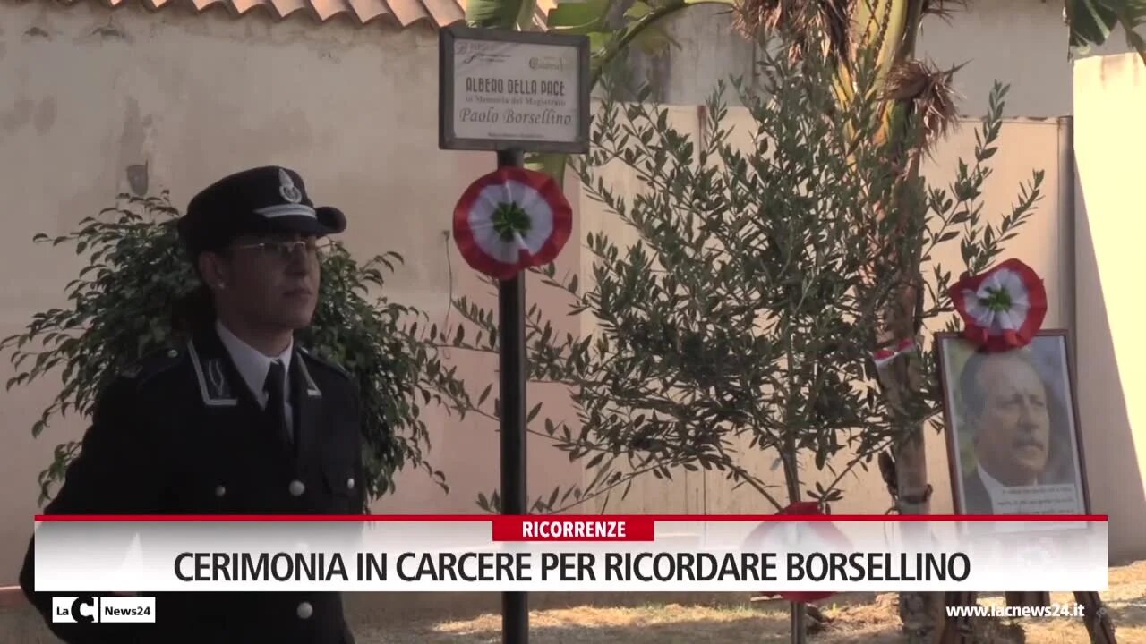 Cerimonia in carcere per ricordare Borsellino