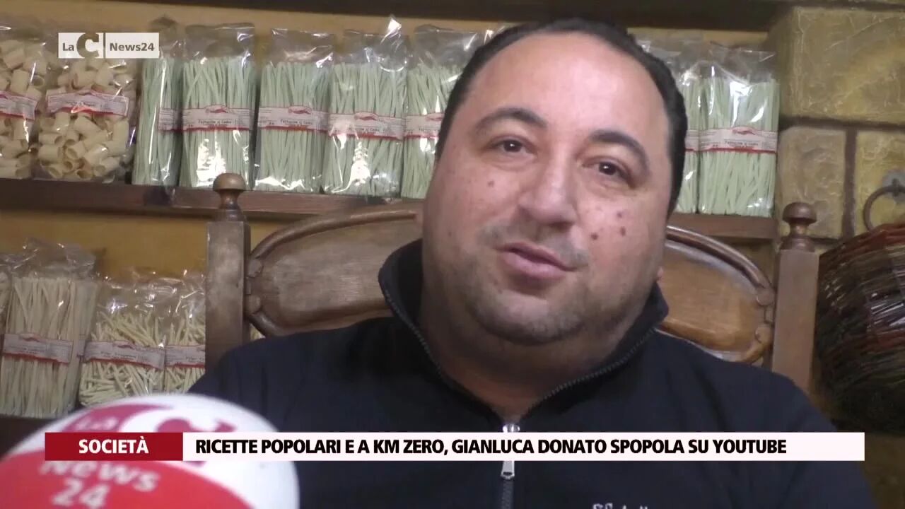 Ricette popolari e a Km Zero, Gianluca Donato spopola su YouTube