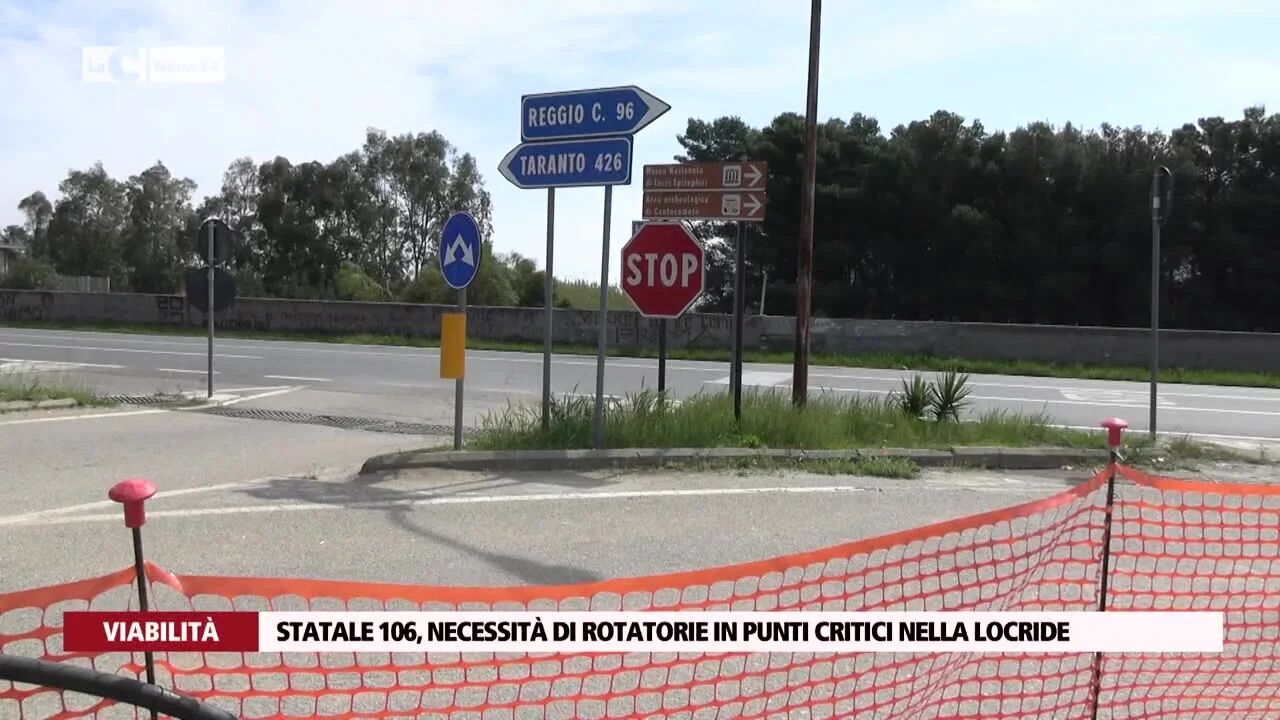 Statale 106, necessità di rotatorie in punti critici nella locride