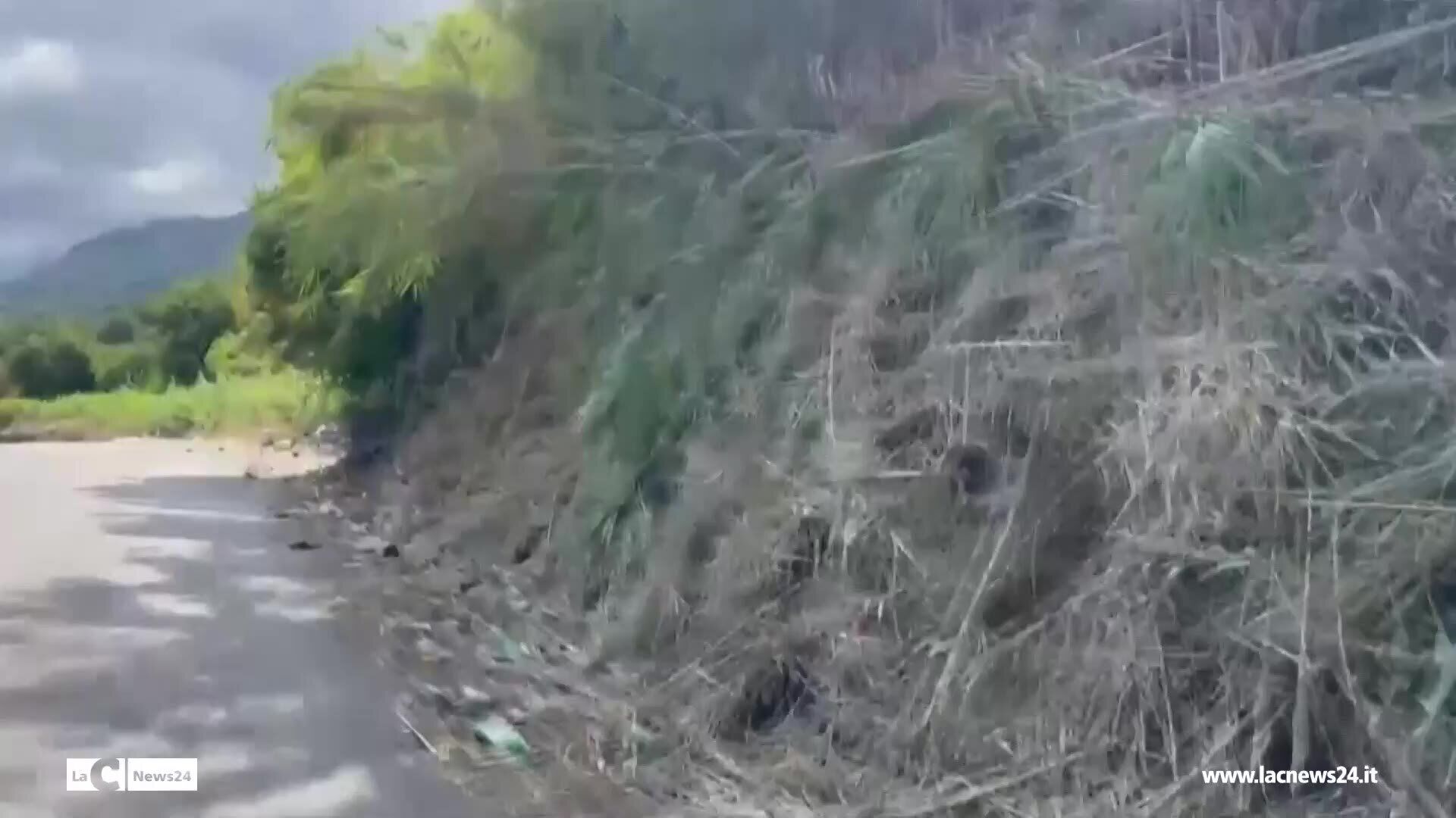 Vibo la strada dei rifiuti vista mare