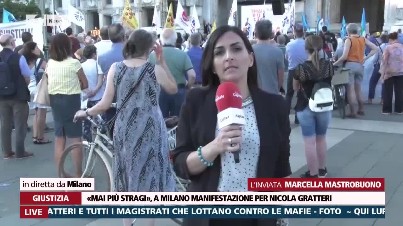 In piazza a Milano per il procuratore Gratteri: le interviste