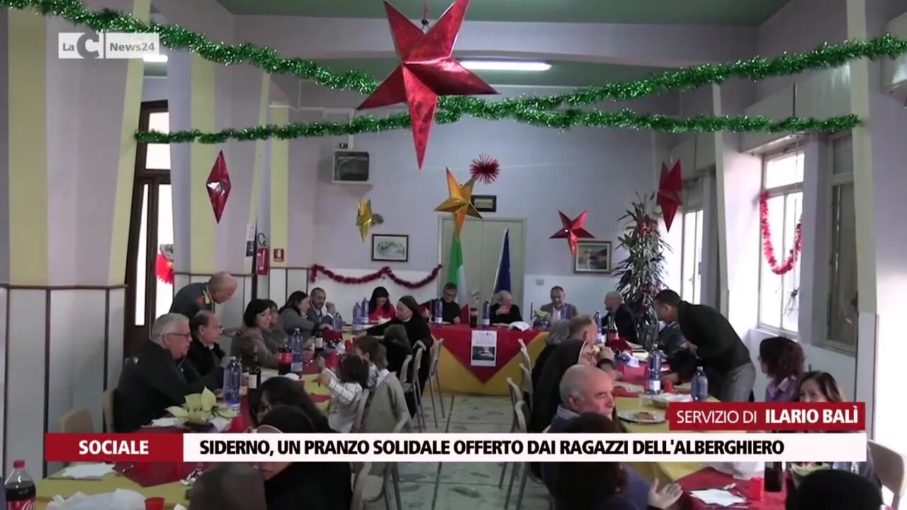 Siderno, un pranzo solidale offerto dai ragazzi dell'Alberghiero