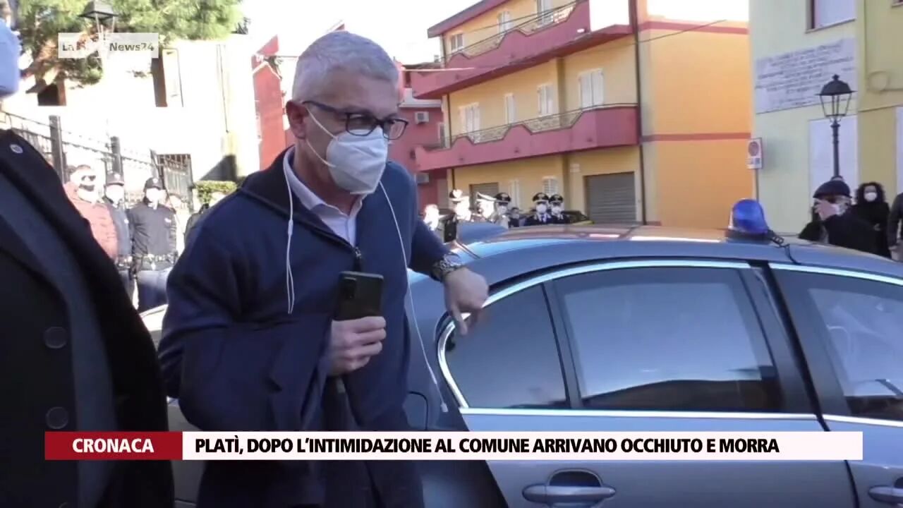 Platì, dopo l’intimidazione al comune arrivano Occhiuto e Morra