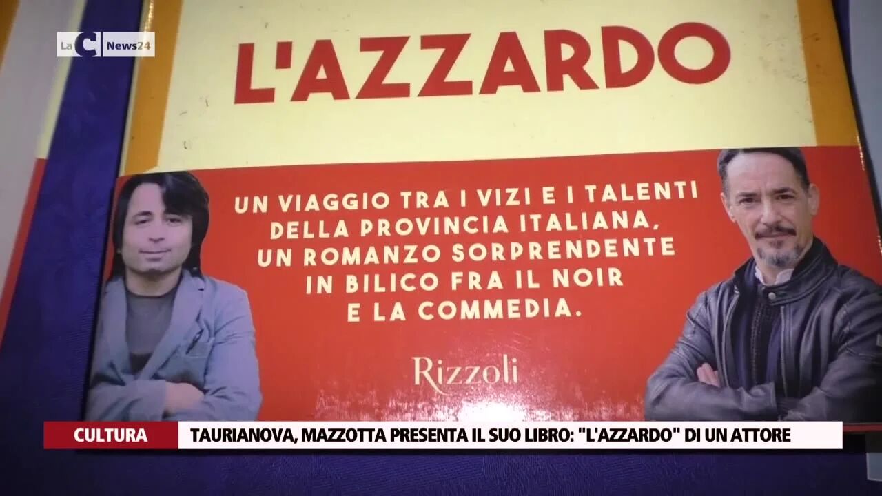 Taurianova, Mazzotta presenta il suo libro: "L'Azzardo" di un attore