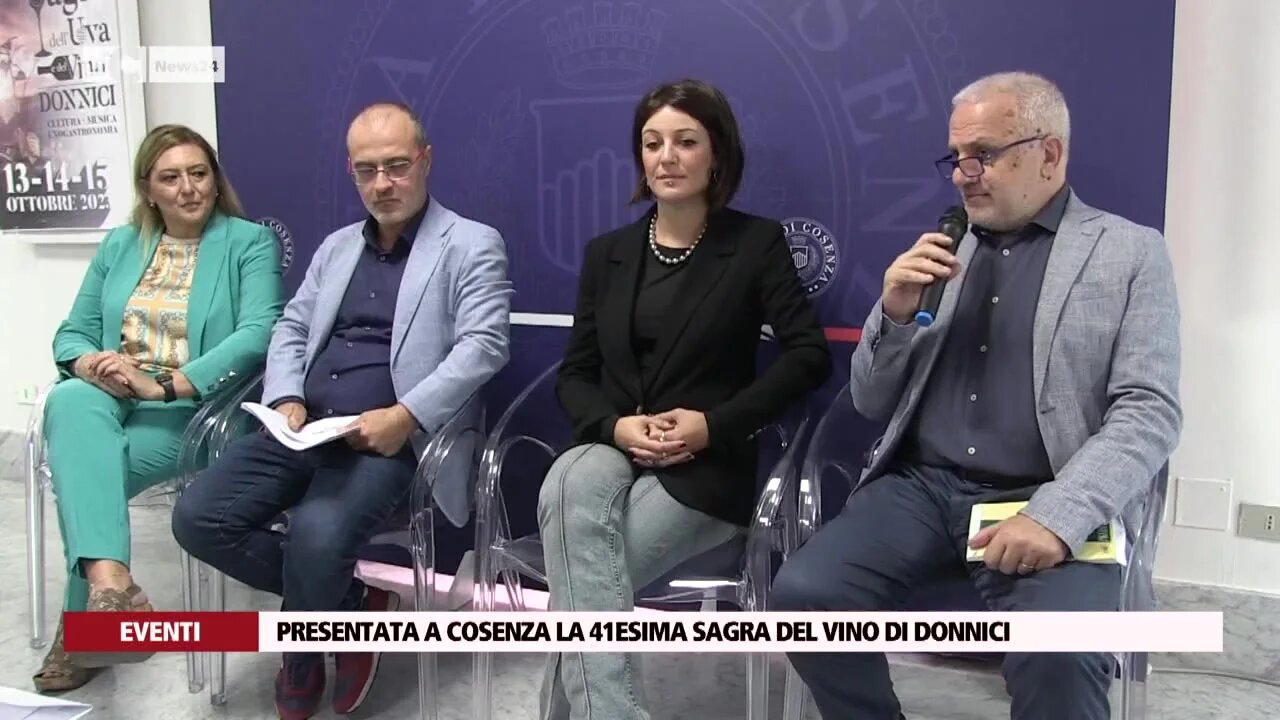 Presentata a Cosenza la 41esima Sagra del Vino di Donnici