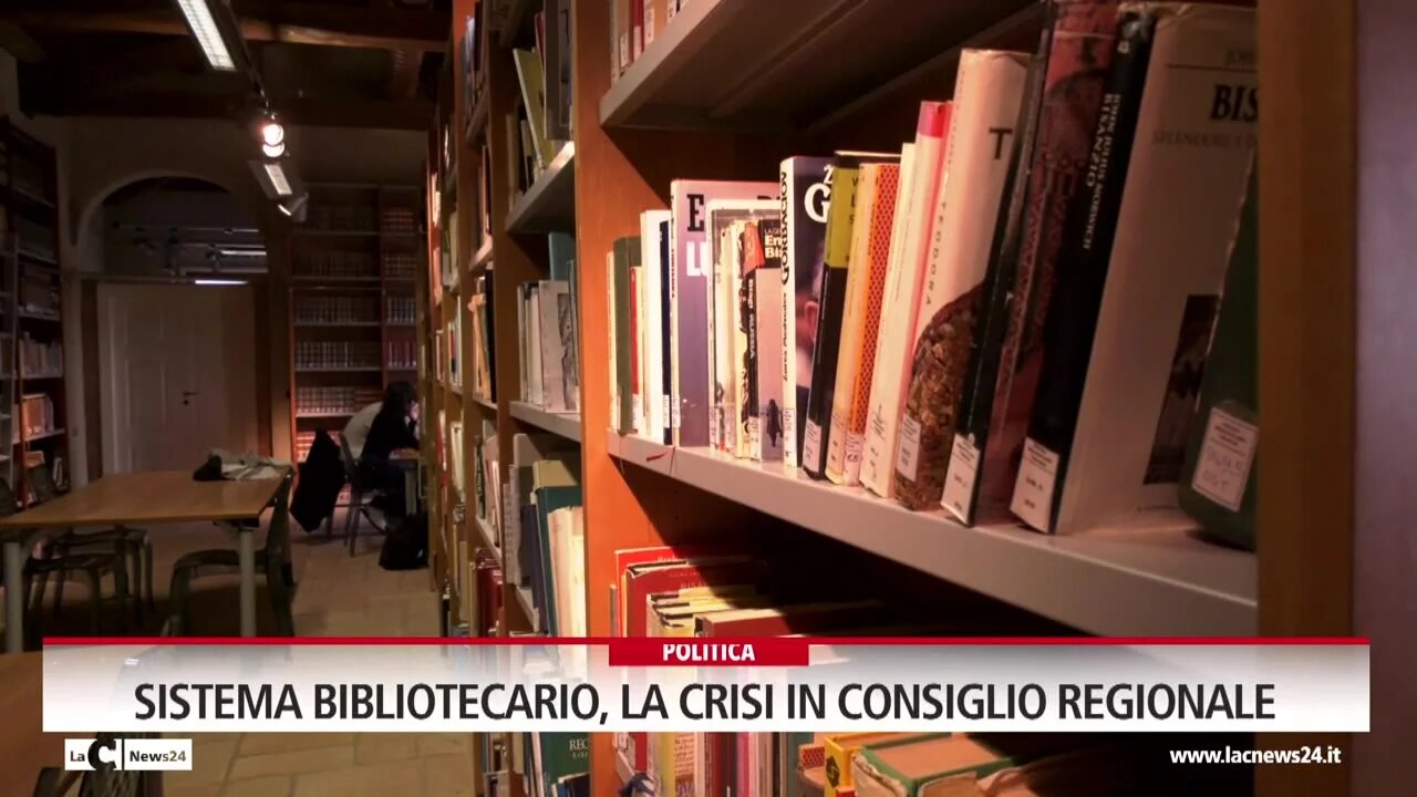 Sistema bibliotecario, la crisi in Consiglio regionale