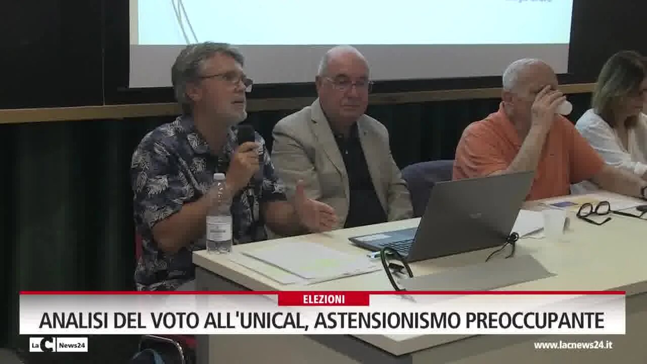 Analisi del voto all'unical, astensionismo preoccupante