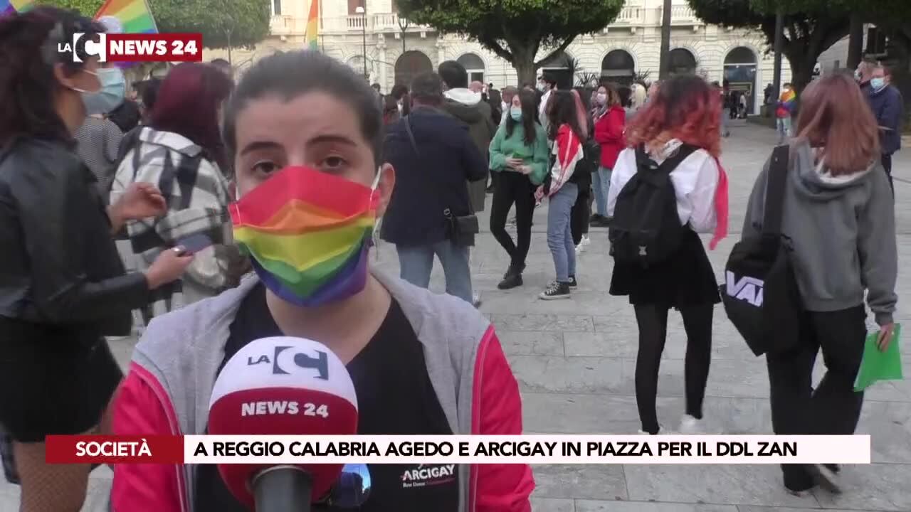 A Reggio Calabria Agedo e Arcigay in piazza per il ddl Zan