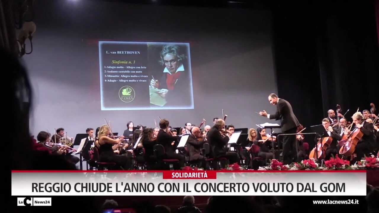 Reggio chiude l'anno con il concerto voluto dal Gom