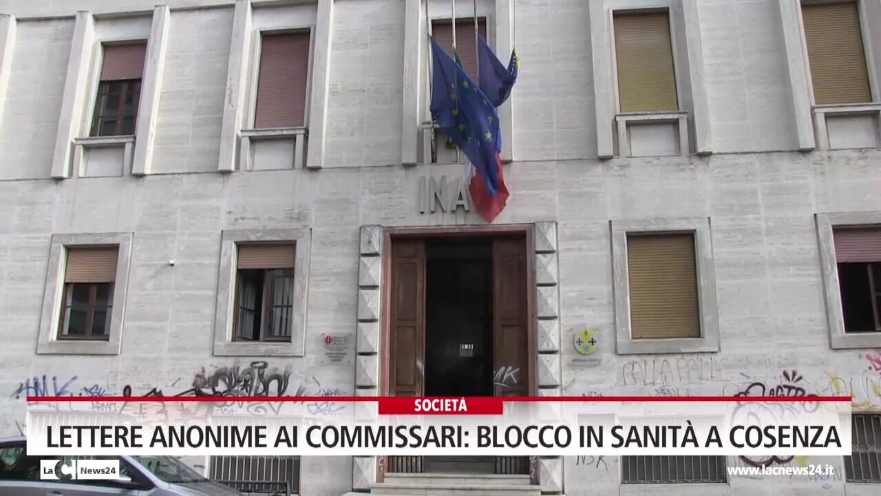Lettere anonime ai Commissari: blocco in sanità a Cosenza